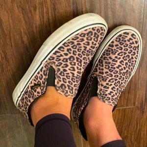 Leopard print vans